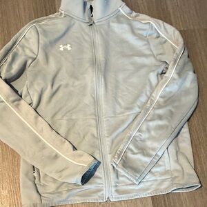 Under Armour Light Gray Zip-Up Jacket